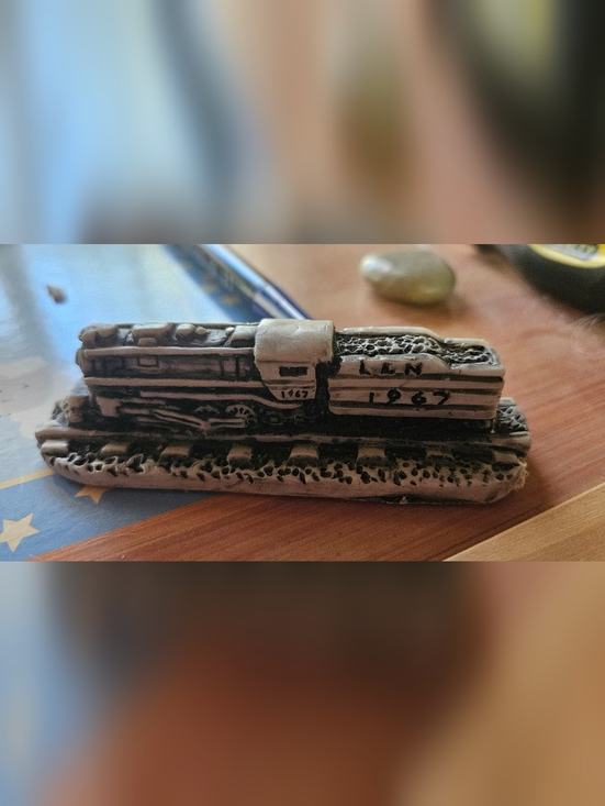 Other - Vintage "Trains Gone By" Marble Train